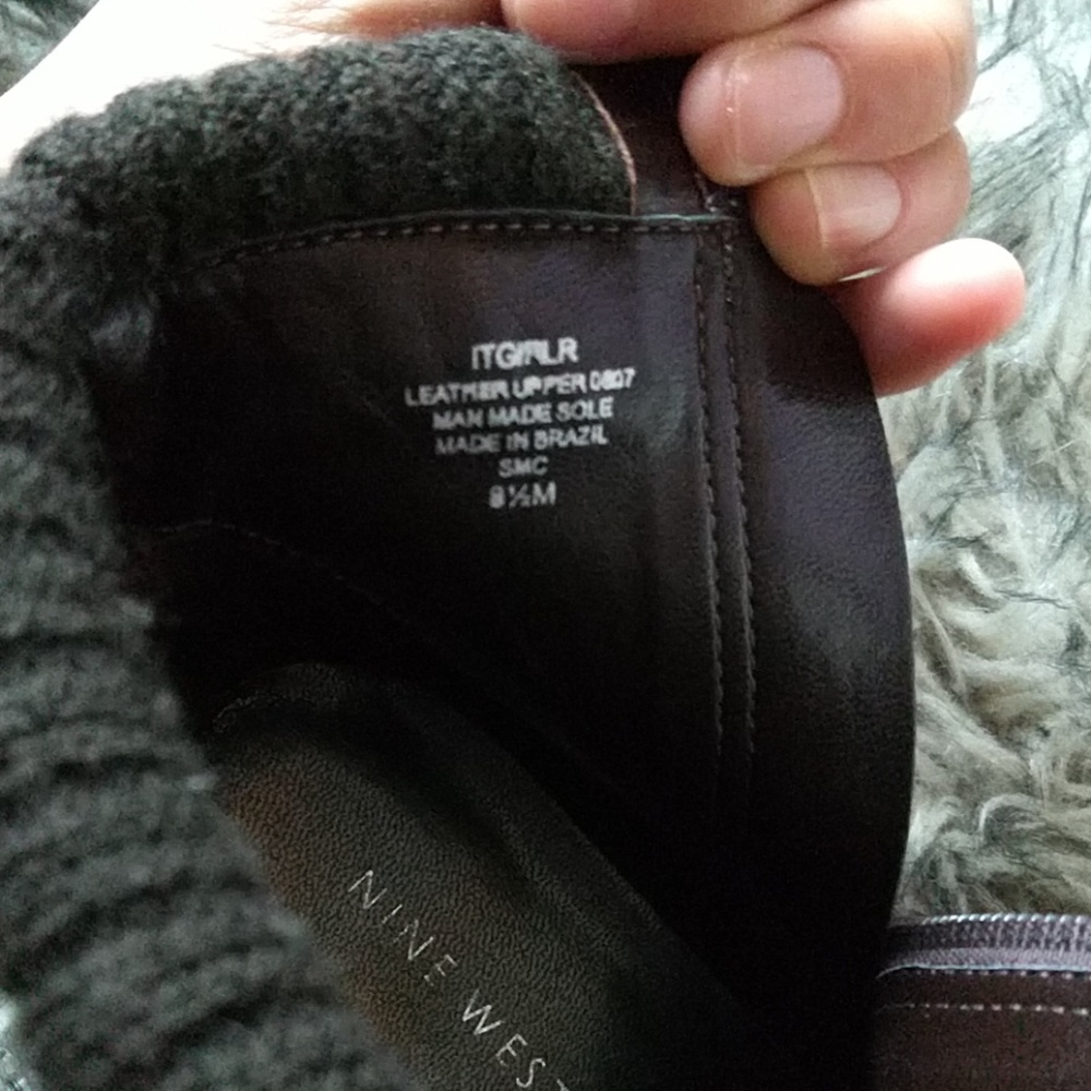 Nine West size 8.5 brown leather booties - Picture 4 of 6